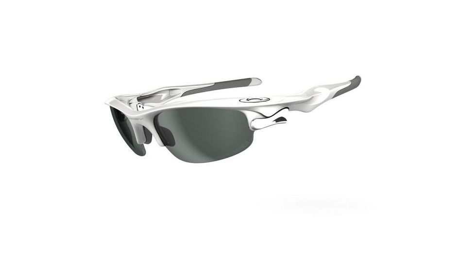 Oakley Fast Jacket Single Vision Prescription Sunglasses - Polished White Frame OO9097-09