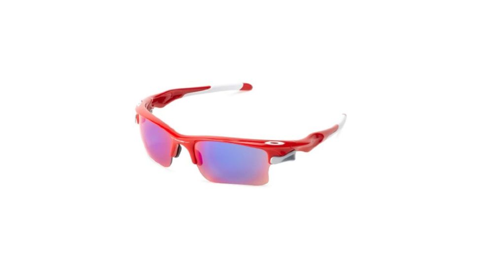 Oakley FAST JACKET XL OO9156 Progressive Prescription Sunglasses OO9156-915616-71 - Lens Diameter 71 mm, Frame Color Infared