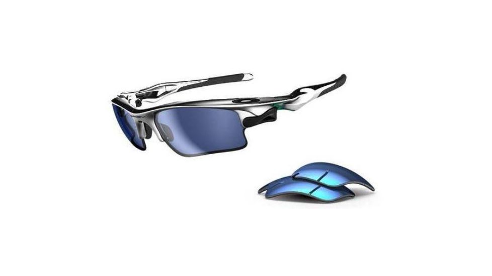 Oakley Fast Jacket XL Progressive Prescription Sunglasses - Chrome Frame OO9156-02