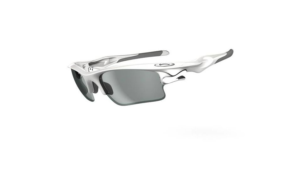 Oakley Fast Jacket XL Shades, Polish Wht Frm, Clr Blk Irid Photo Lens, SOLFX OO9156-10