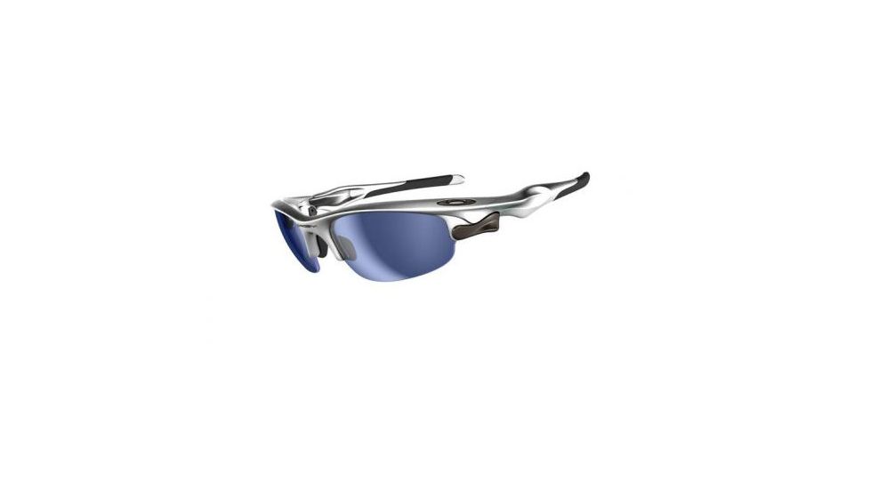 Oakley Fast Jacket Single Vision Prescription Sunglasses - Silver Frame OO9097-11