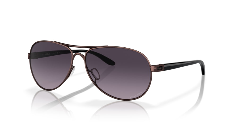 Oakley Feedback Sunglasses, Satin Grenache, Prizm Black Gradient, Prizm Black Gradient, OO4079-4859