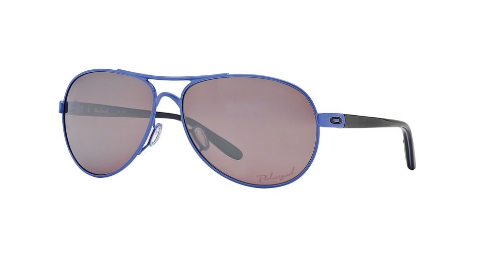 Oakley Feedback Womens Sunglasses 407909-59 - Wisteria Pearl Frame, Oo Black Iridium Polarized Lenses