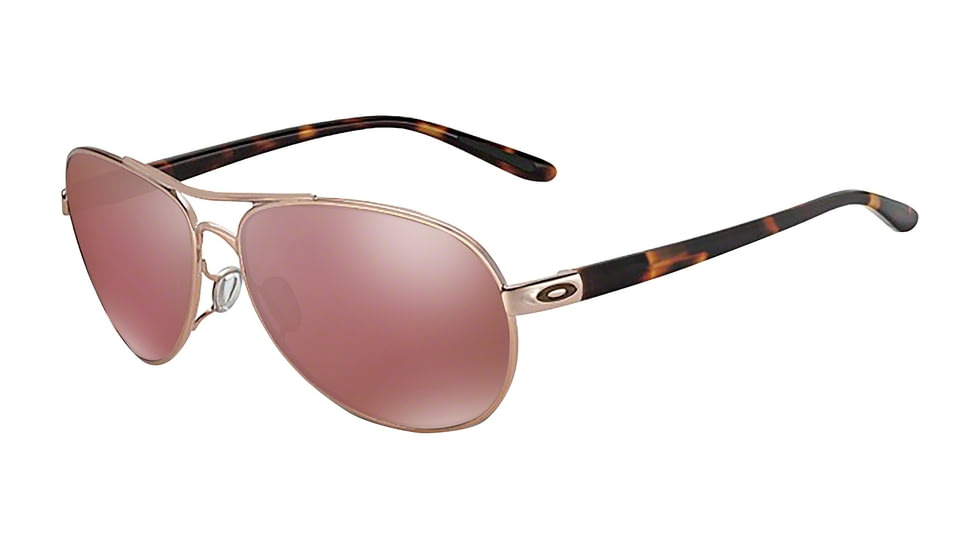 Oakley Feedback Womens Sunglasses 407912-59 - Rose Gold Frame, Vr28 Black Irid Polar Lenses