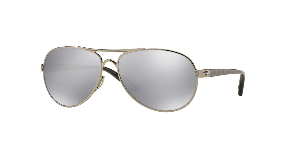 Oakley Feedback Womens Sunglasses 407929-59 - Polished Chrome Frame, Chrome Iridium Lenses