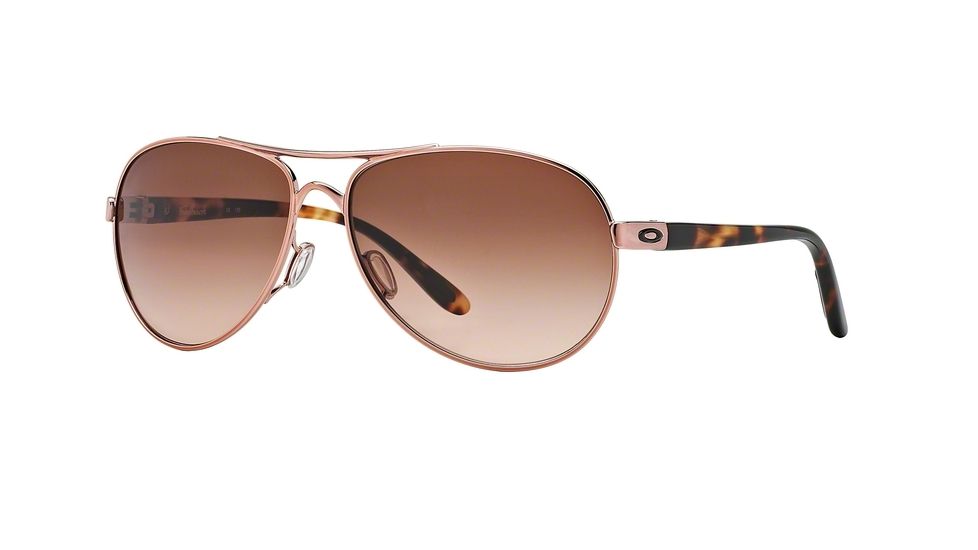 Oakley FEEDBACK OO4079 Single Vision Prescription Sunglasses OO4079-407901-59 - Lens Diameter 59 mm, Frame Color Rose Gold