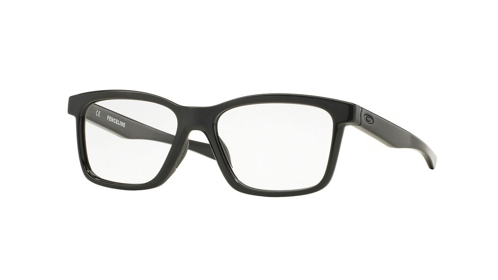Oakley FENCELINE OX8069 Single Vision Prescription Eyeglasses 806901-53 - Polished Black Frame