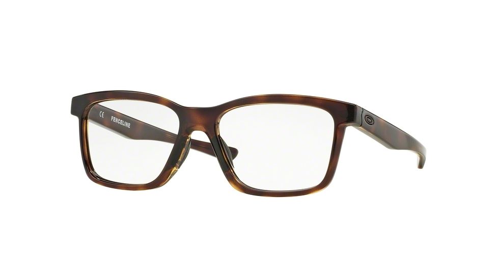 Oakley FENCELINE OX8069 Single Vision Prescription Eyeglasses 806902-53 - Polished Tortoise Frame