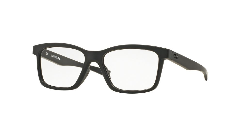 Oakley FENCELINE OX8069 Single Vision Prescription Eyeglasses 806906-53 - Satin Black Frame