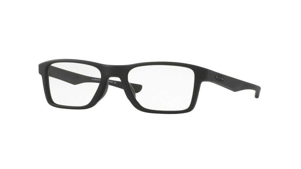 Oakley Fin Box OX8108 Single Vision Prescription Eyeglasses 810801-51 - Satin Black Frame
