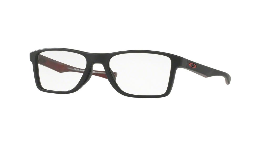 Oakley Fin Box OX8108 Single Vision Prescription Eyeglasses 810802-51 - Matte Steel Frame