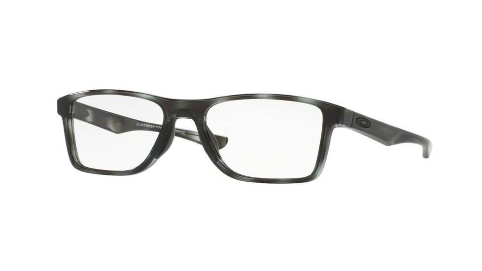 Oakley Fin Box OX8108 Single Vision Prescription Eyeglasses 810804-51 - Polished Grey Tortoise Frame
