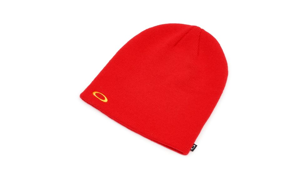Oakley Fine Knit Hat - Mens, High Risk Red, One Size, 91099A-43A-U