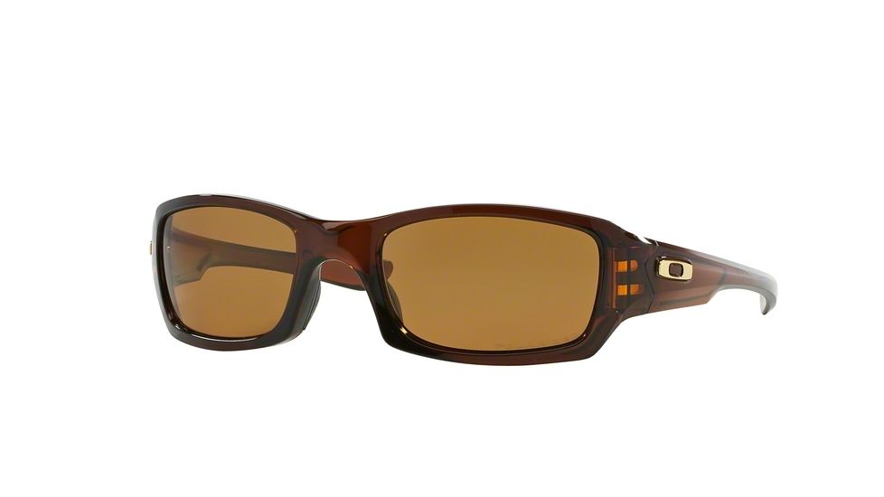 Oakley FIVES SQUARED OO9238 Single Vision Prescription Sunglasses OO9238-923808-54 - Lens Diameter 54 mm, Frame Color Polished Rootbeer