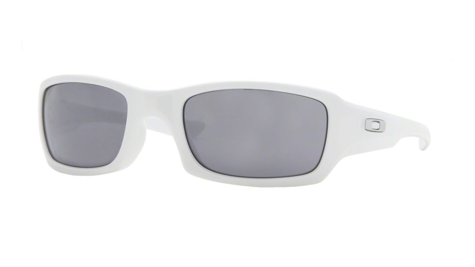 Oakley FIVES SQUARED OO9079 Progressive Prescription Sunglasses OO9079-03-443-54 - Lens Diameter 54 mm, Frame Color Polished White