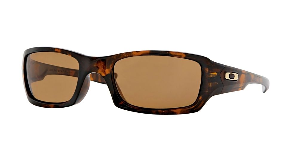 Oakley FIVES SQUARED OO9079 Progressive Prescription Sunglasses OO9079-12-968-54 - Lens Diameter 54 mm, Frame Color Brown Tortoise