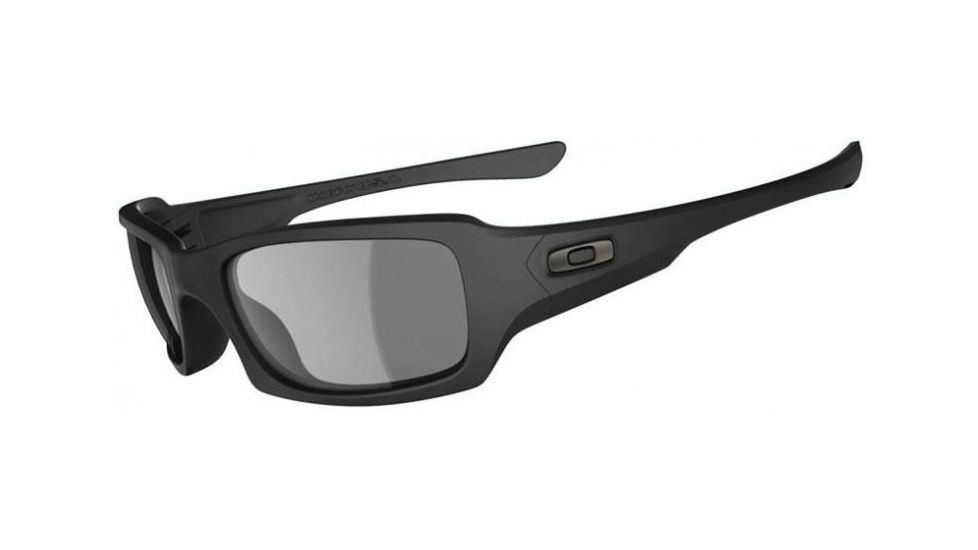 Oakley Fives Squared Progressive Prescription Sunglasses, Matte Black Frame, OO9238-10PR