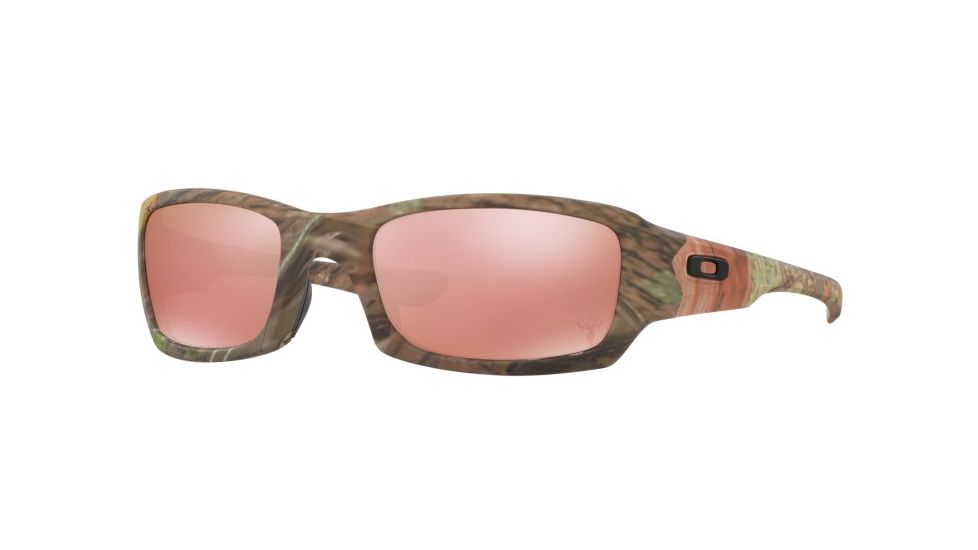 Oakley FIVES SQUARED OO9238 Single Vision Prescription Sunglasses OO9238-923816-54 - Lens Diameter 54 mm, Frame Color Kings Woodland Camo