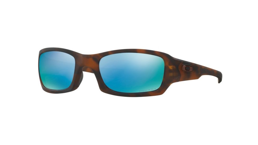 Oakley FIVES SQUARED OO9238 Single Vision Prescription Sunglasses OO9238-923817-54 - Lens Diameter 54 mm, Frame Color Matte Tortoise