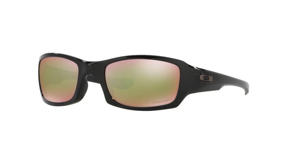 Oakley FIVES SQUARED OO9238 Single Vision Prescription Sunglasses OO9238-923818-54 - Lens Diameter 54 mm, Frame Color Polished Black