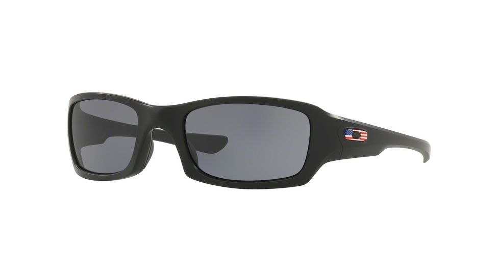 Oakley Fives Squared OO9238 Single Vision Prescription Sunglasses, 54mm, Matte Black, OO9238-923834-54-SV