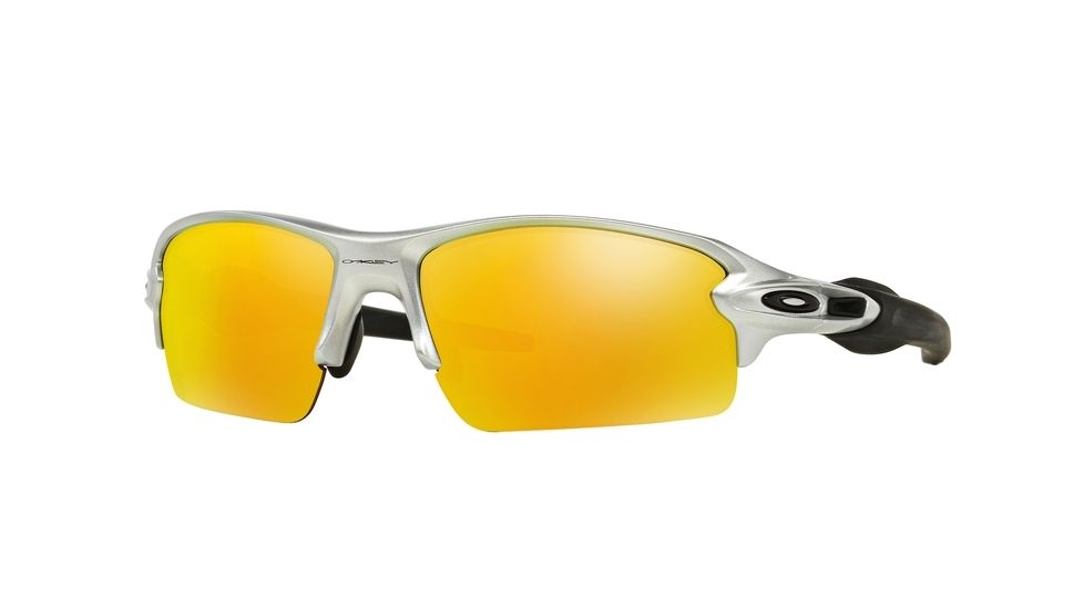 Oakley FLAK 2.0 OO9295 Single Vision Prescription Sunglasses OO9295-929502-59 - Lens Diameter 59 mm, Frame Color Silver