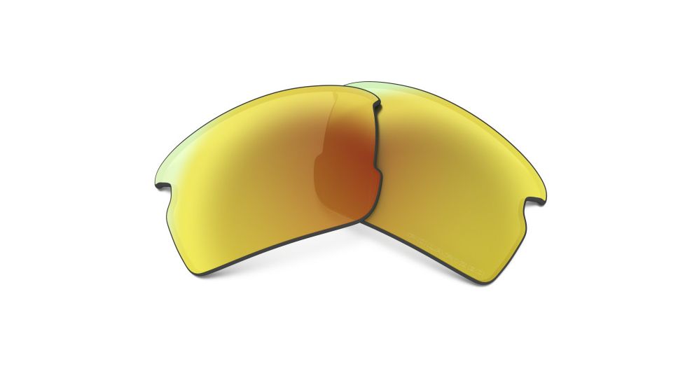 Oakley Flak 2.0 Polarized Replacement Lenses, Fire Iridium, ROO9295CB 2154