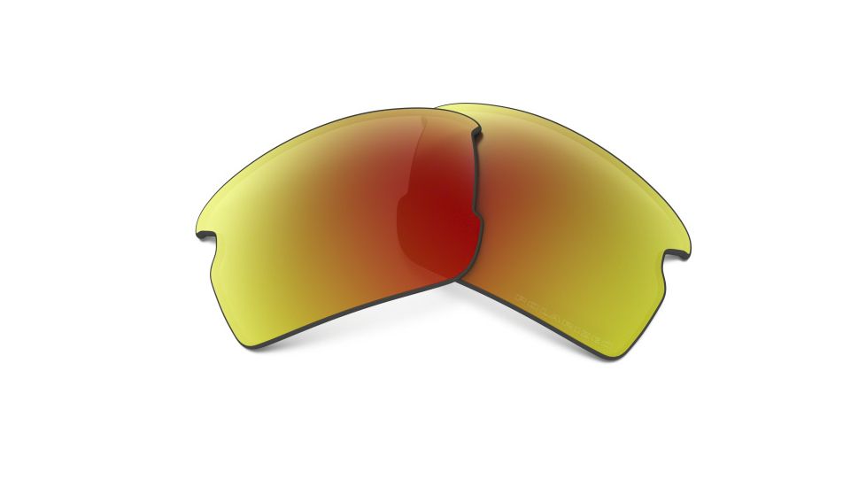 Oakley Flak 2.0 Polarized Replacement Lenses, Ruby Iridium, ROO9295CB 2145