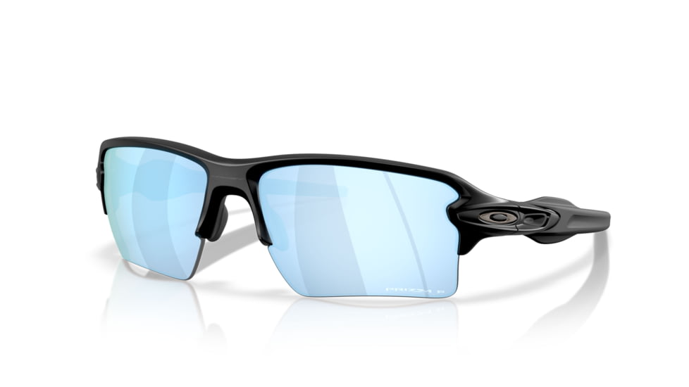 Oakley Flak 2.0 XXL Sunglasses, Matte Black, PRIZM Deep Water Polarized, PRIZM Deep Water Polarized, OO9488-0563
