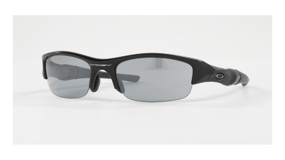 Oakley FLAK JACKET A OO9112 Single Vision Prescription Sunglasses OO9112-24020J-63 - Lens Diameter 63 mm, Frame Color Jet Black