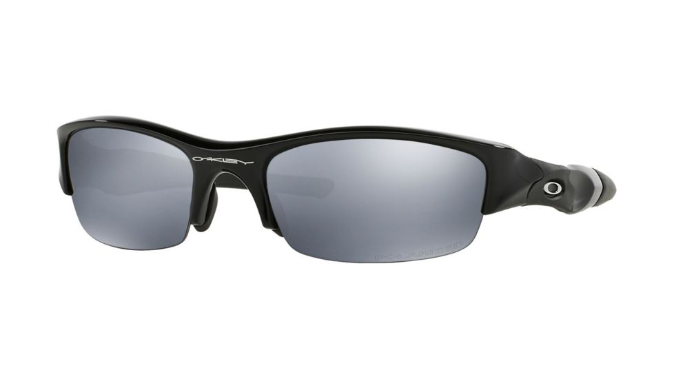 Oakley Flak Jacket Sunglasses 12-900-63 - Jet Black Frame, Black Iridium Polarized Lenses