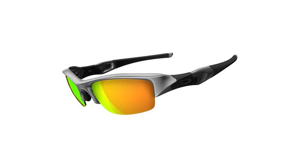 Oakley Flak Jacket Sunglasses - Silver w/Fire 03-884