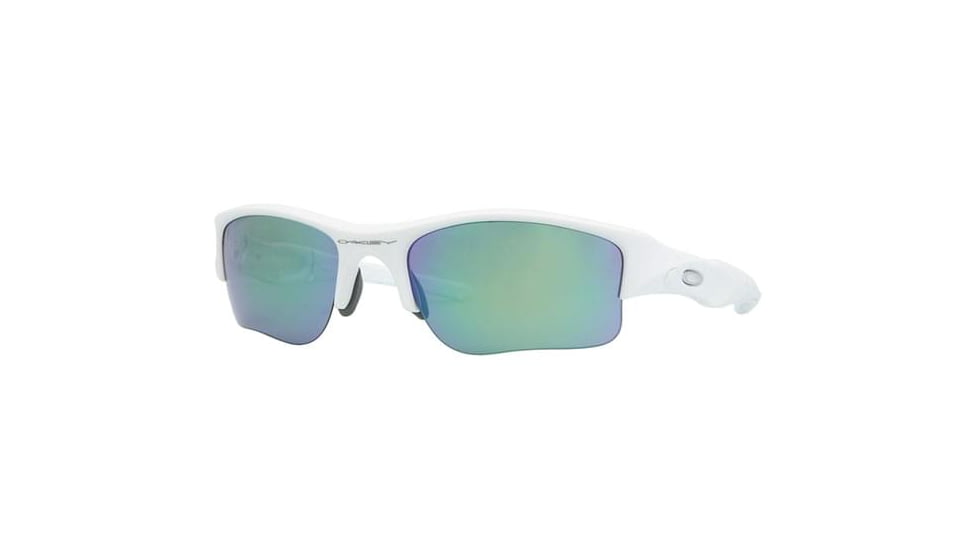 Oakley FLAK JACKET XLJ OO9009 Progressive Prescription Sunglasses OO9009-26-222-63 - Lens Diameter 63 mm, Frame Color Matte White