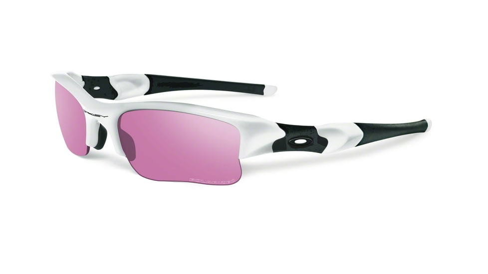 Oakley FLAK JACKET XLJ OO9009 Progressive Prescription Sunglasses OO9009-03-908-63 - Lens Diameter 63 mm, Frame Color Polished White