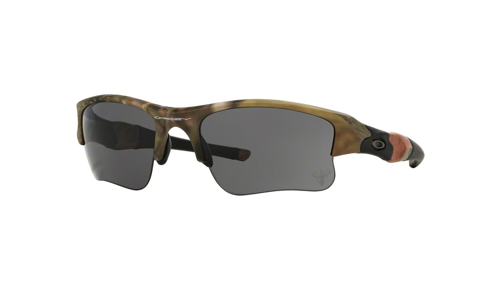 Oakley FLAK JACKET XLJ OO9009 Progressive Prescription Sunglasses OO9009-900914-63 - Lens Diameter 63 mm, Frame Color Woodland Camo