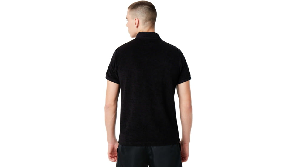 Oakley Flame Terry Short Sleeve Polo Tnp - Mens, Blackout, Small, 434445-02E-S