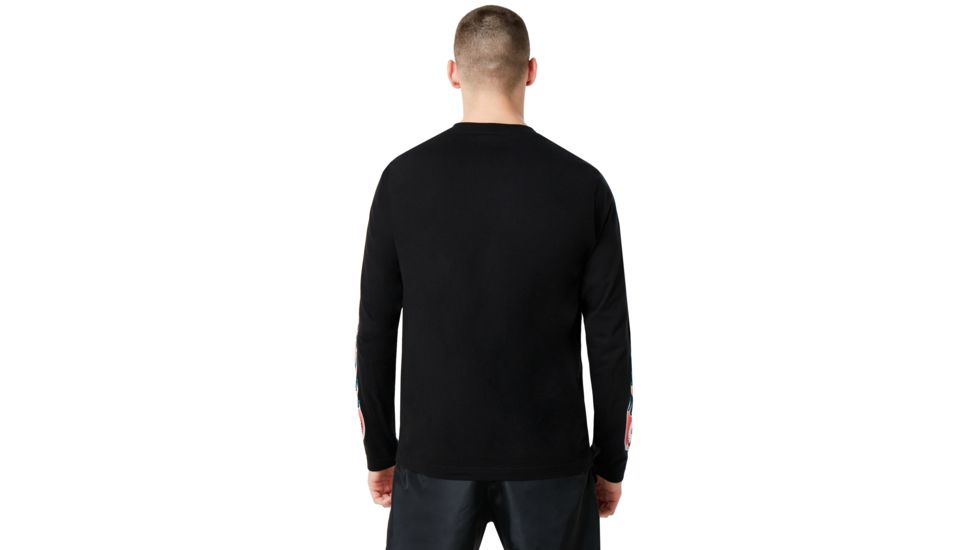 Oakley Flames Ls T-Shirt Tnp - Mens, Blackout, Large, 457976-02E-L