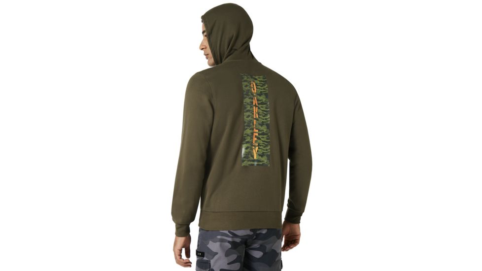 Oakley Fleece Oakley Camou Zipped - Mens, Blackout, Medium 472433-02E-M