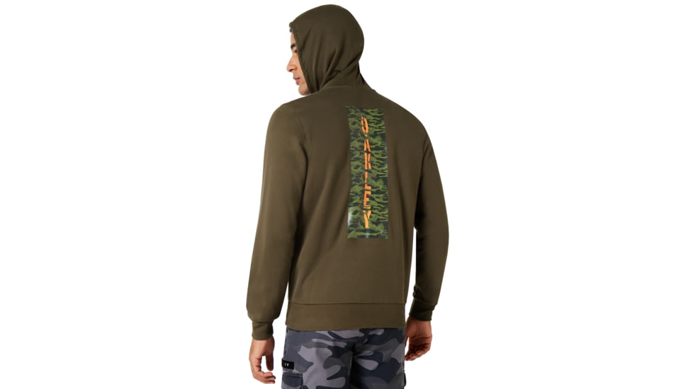 Oakley Fleece Oakley Camou Zipped - Mens, Dark Brush, Medium, 472433-86V-M