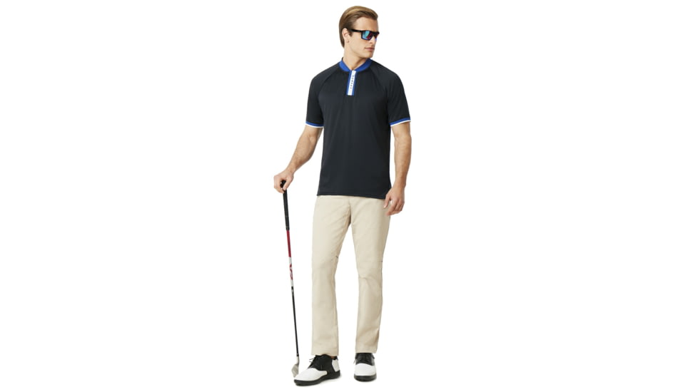 Oakley Forward PreShort Sleeve Placket Polo - Mens, Blackout, Extra Large 434327-02E-XL