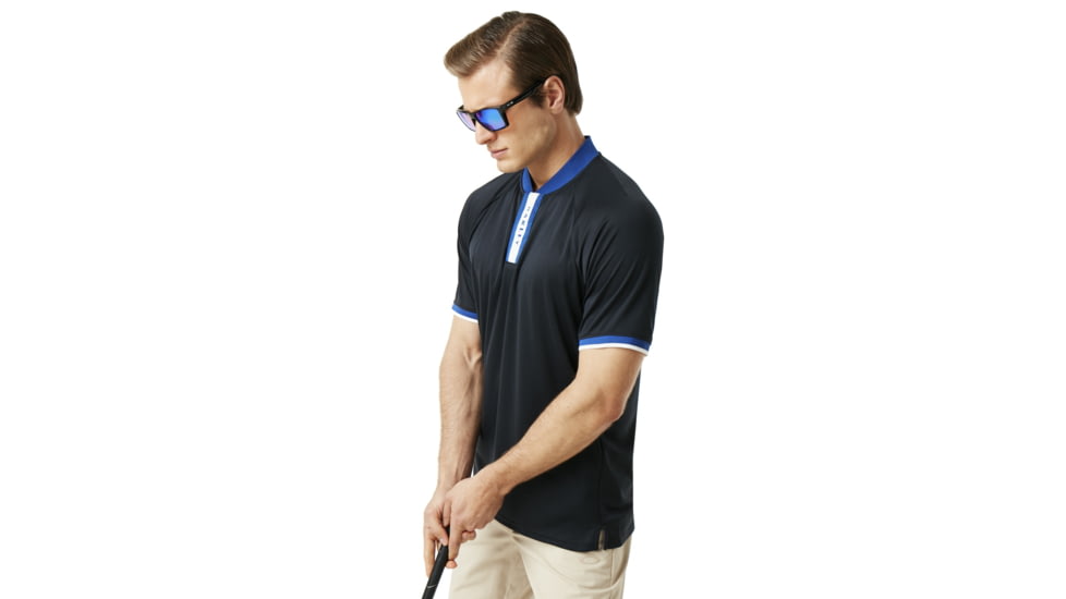 Oakley Forward PreShort Sleeve Placket Polo - Mens, Blackout, Extra Large 434327-02E-XL