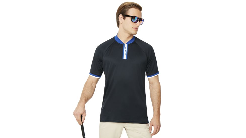 Oakley Forward PreShort Sleeve Placket Polo - Mens, Blackout, Extra Large 434327-02E-XL