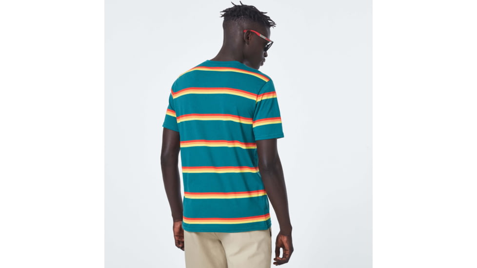 Oakley Four Stripes Short Sleeve Tee - Mens, Forest Town, Small, FOA400078-74F-S