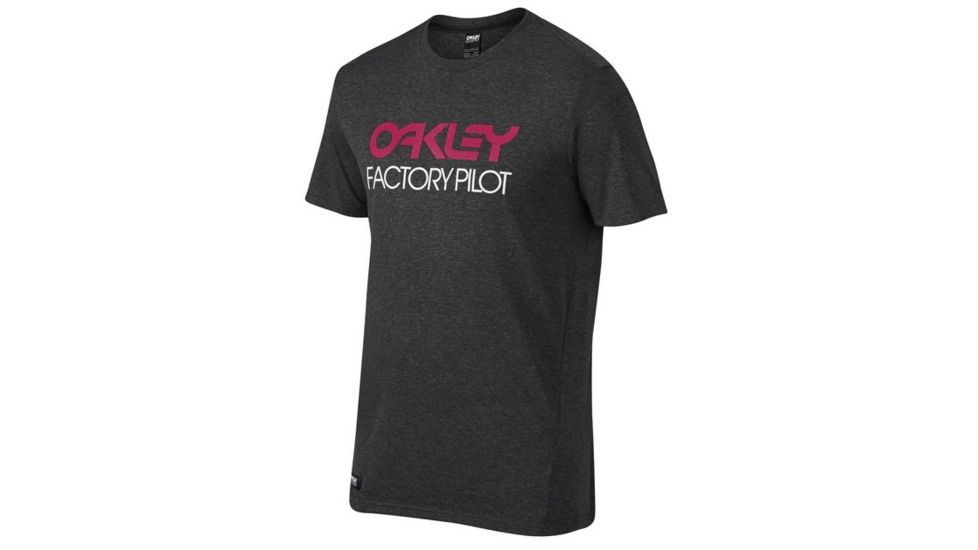 Oakley FP Basic Graphic Tee, Jet Black Heather, Medium 452156-01S-MD