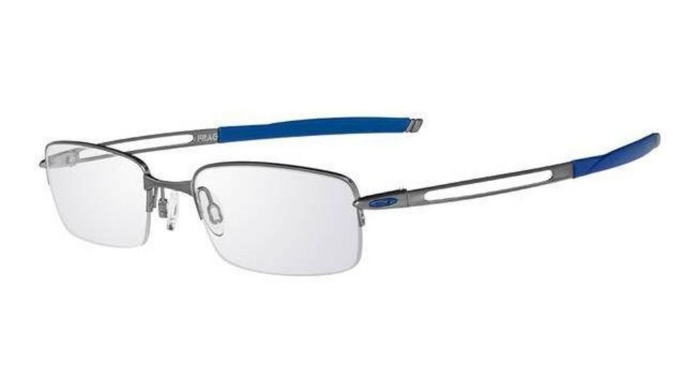 Oakley Frag 53mm Brushed Chrome Eyeglass Frames w/ Blank Lenses OX5045-0453