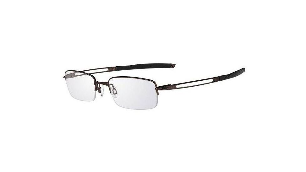Oakley Frag 53mm Polished Brown Eyeglass Frames w/ Blank Lenses OX5045-0253
