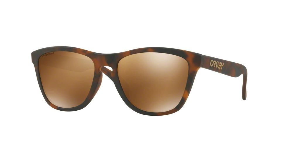 Oakley Frogskins A OO9245 Single Vision Prescription Sunglasses OO9245-924550-54 - Lens Diameter 54 mm, Frame Color Matte Brown Tortoise