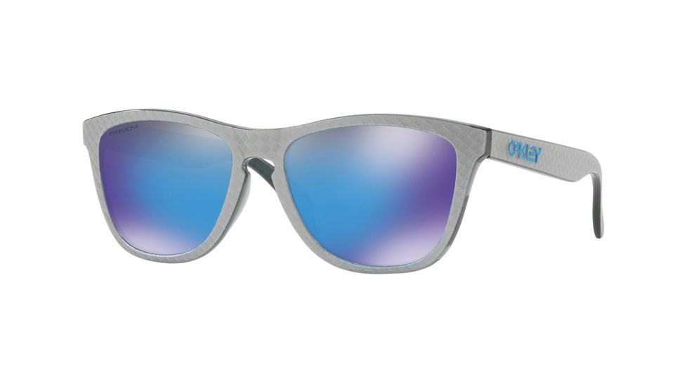 Oakley Frogskins A OO9245 Single Vision Prescription Sunglasses OO9245-924559-54 - Lens Diameter 54 mm, Frame Color Checkbox Silver