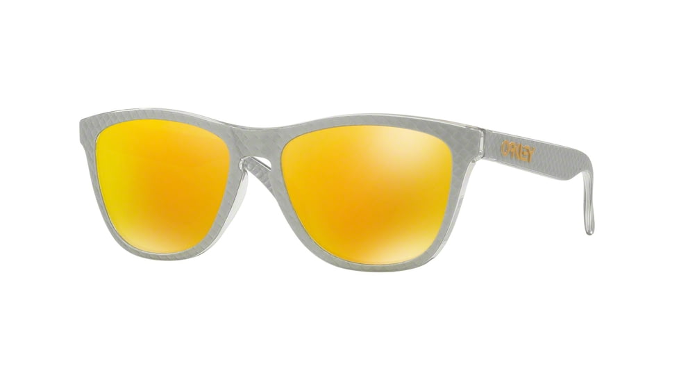 Oakley Frogskins A OO9245 Single Vision Prescription Sunglasses OO9245-924560-54 - Lens Diameter 54 mm, Frame Color Checkbox Silver