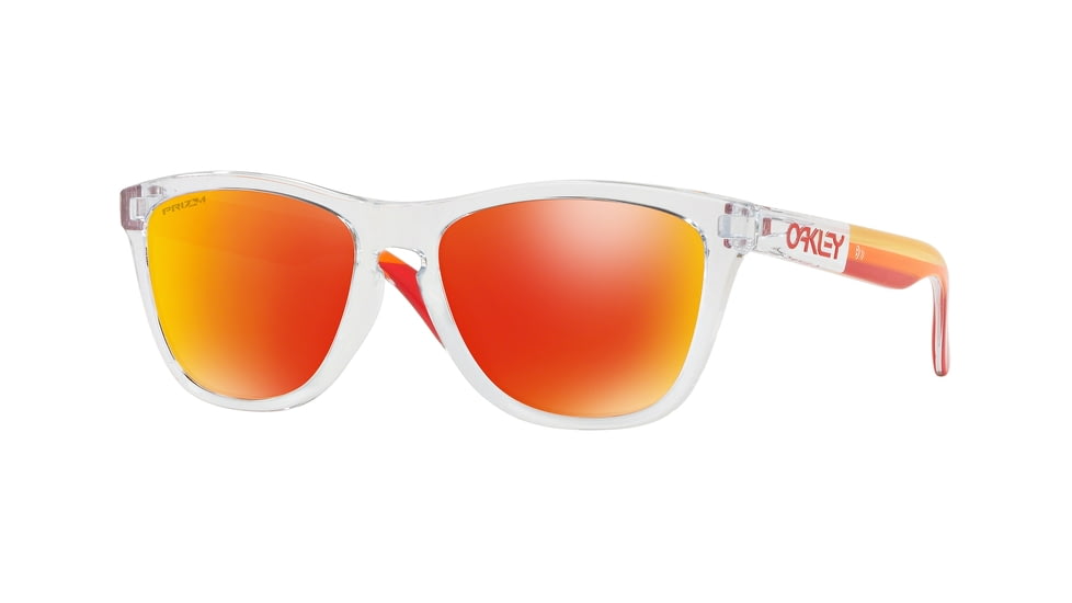 Oakley Frogskin ASIA FIT OO9245 Sunglasses 924573-54 - Polished Clear Frame, Prizm Ruby Lenses